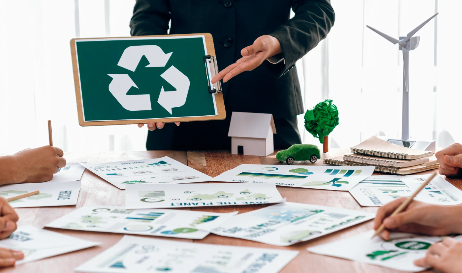 Photo d'une réunion RSE sur l'écologie